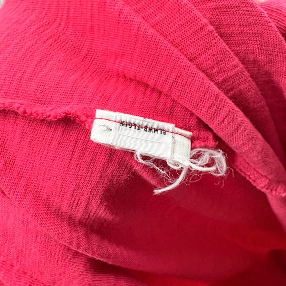 Polo Ralph Lauren T-Shirt Midi Dress Women’s Small Pink Red Slub Cotton - Picture 9 of 9